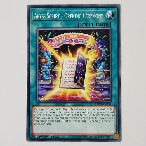 Abyss Script - Opening Ceremony
