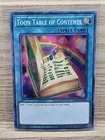 Toon Table of Contents