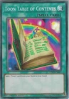 Toon Table of Contents
